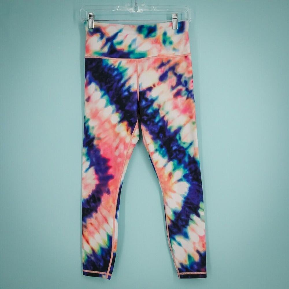Athleta Size Small S Elation Tie Dye Print 7/8 Tight Pull On Active Leggings